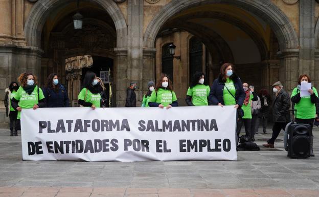 La Plataforma por el Empleo de Salamanca reivindica el fortalecimiento de las políticas sociales