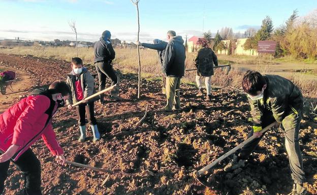 El colectivo Becilla en Movimiento recupera la zona del abrevadero