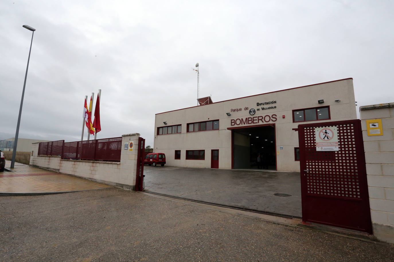 Visita al parque de bomberos de la Diputación de Valladolid