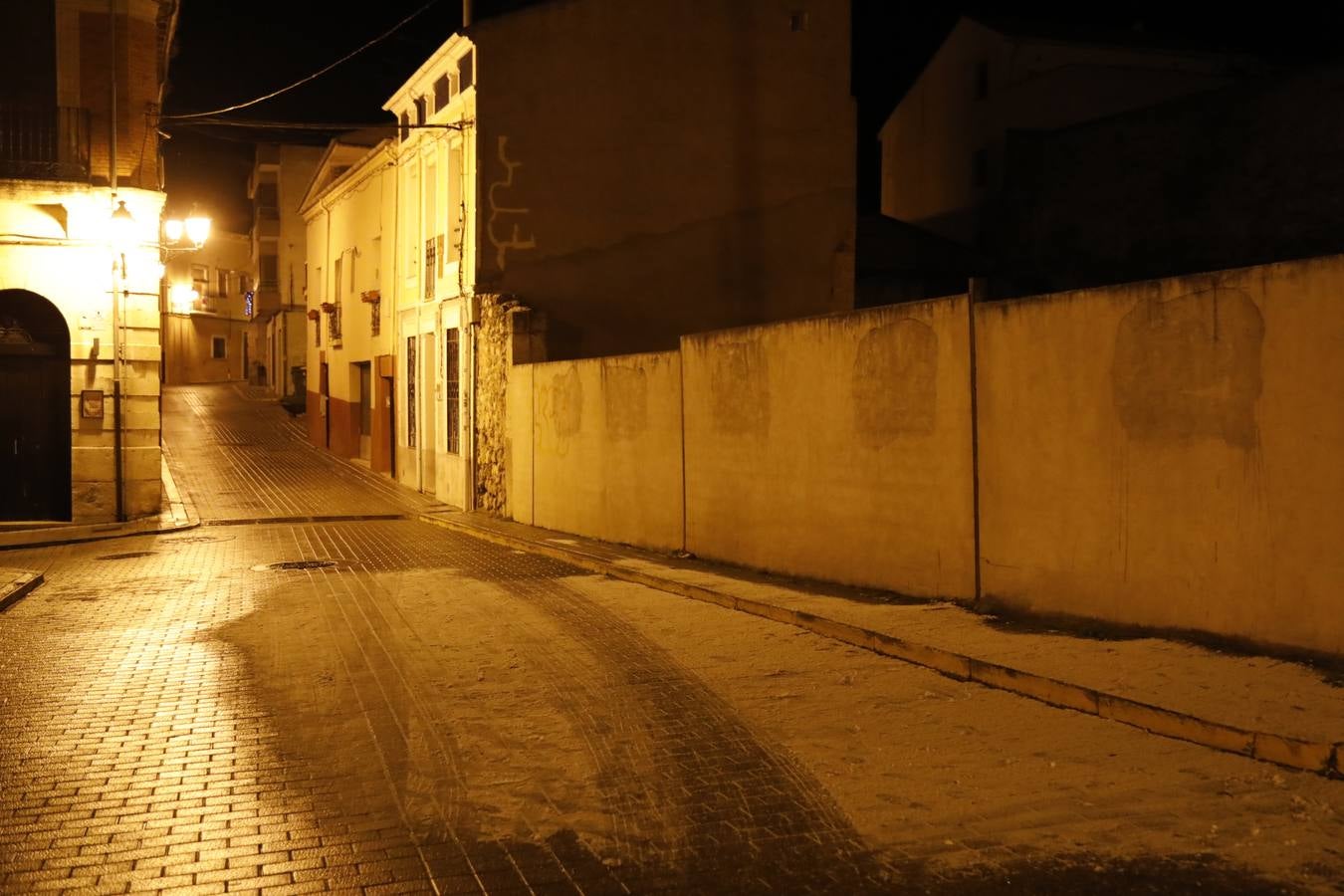 Nieve en la comarca de Peñafiel