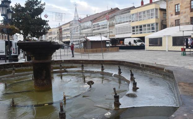 Aguilar de Campoo amanece con siete grados bajo cero