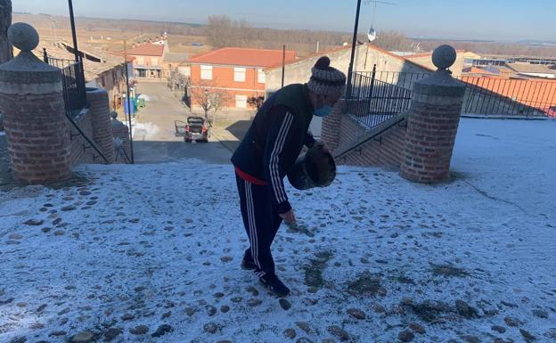 Valladolid se congela con una mínima de -9,7 grados en Sardón de Duero