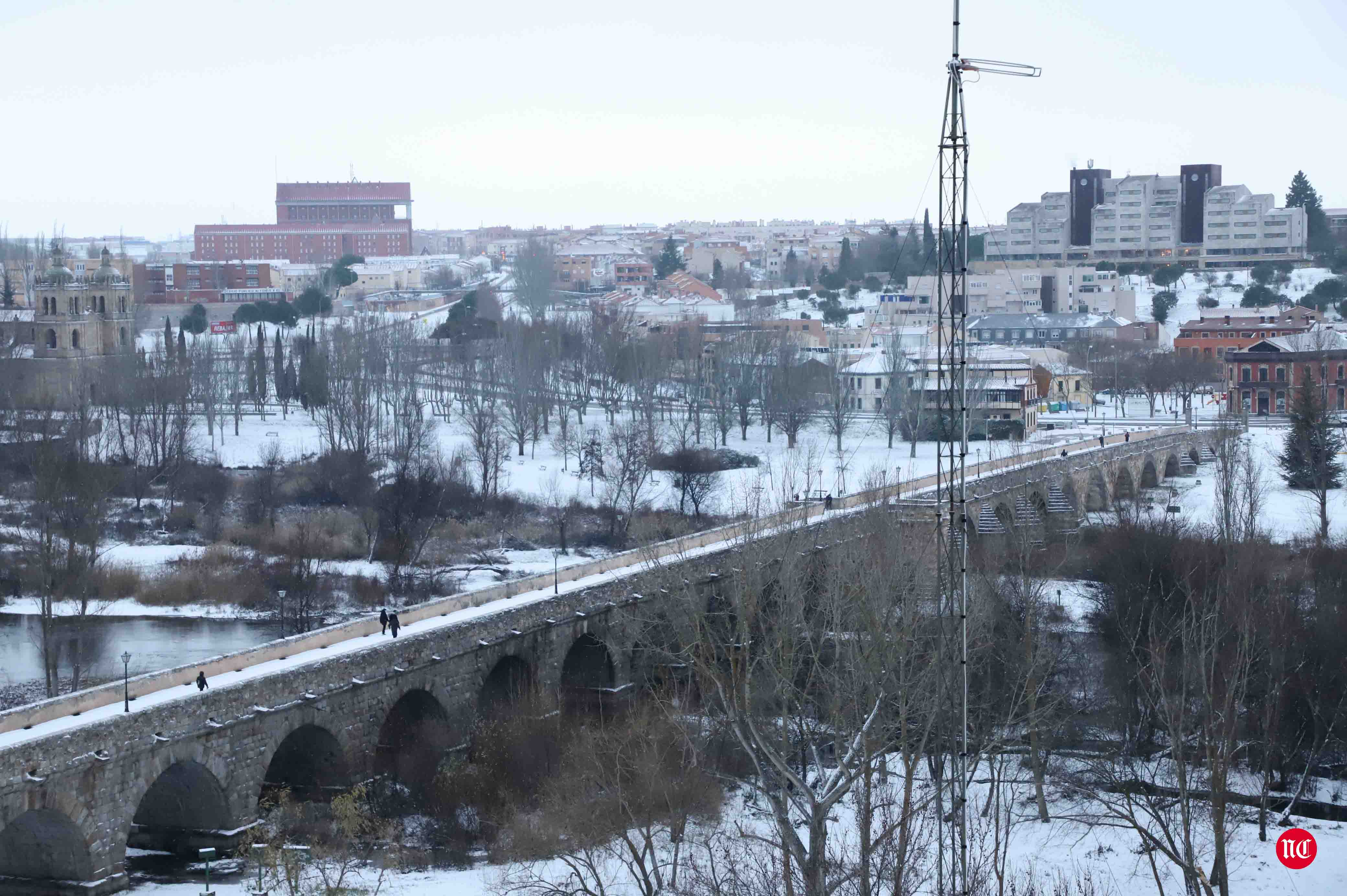 La nieve cubre Salamanca y genera algunos problemas de tráfico