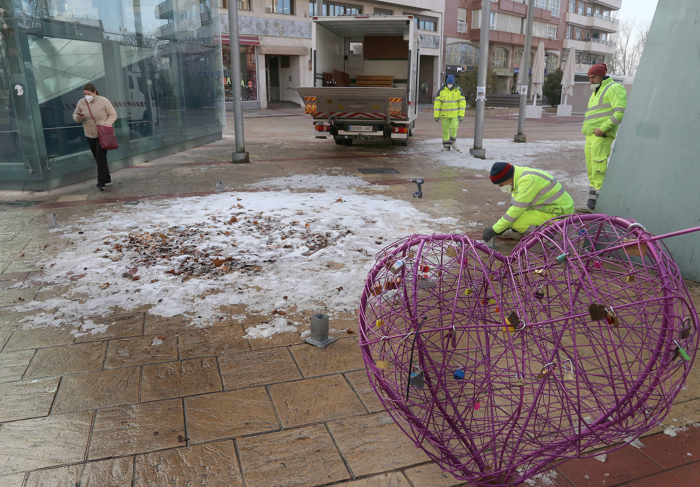 Las bajas temperaturas no dan tregua en Palencia