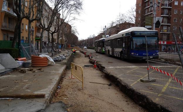 El Paseo de Zorrilla estrenará en verano un carril bici de dos sentidos de 1,2 kilómetros