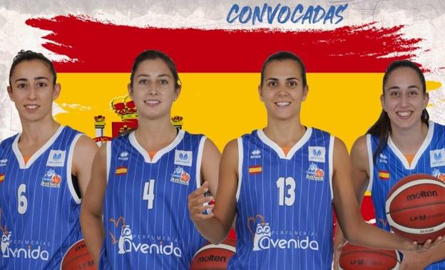 Las selecciones nacionales se 'llevan' a ocho jugadoras de Avenida a una nueva ventana FIBA