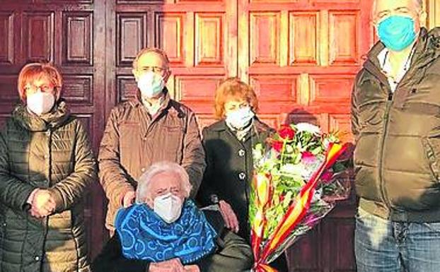 La abuela de Villalán cumple cien años