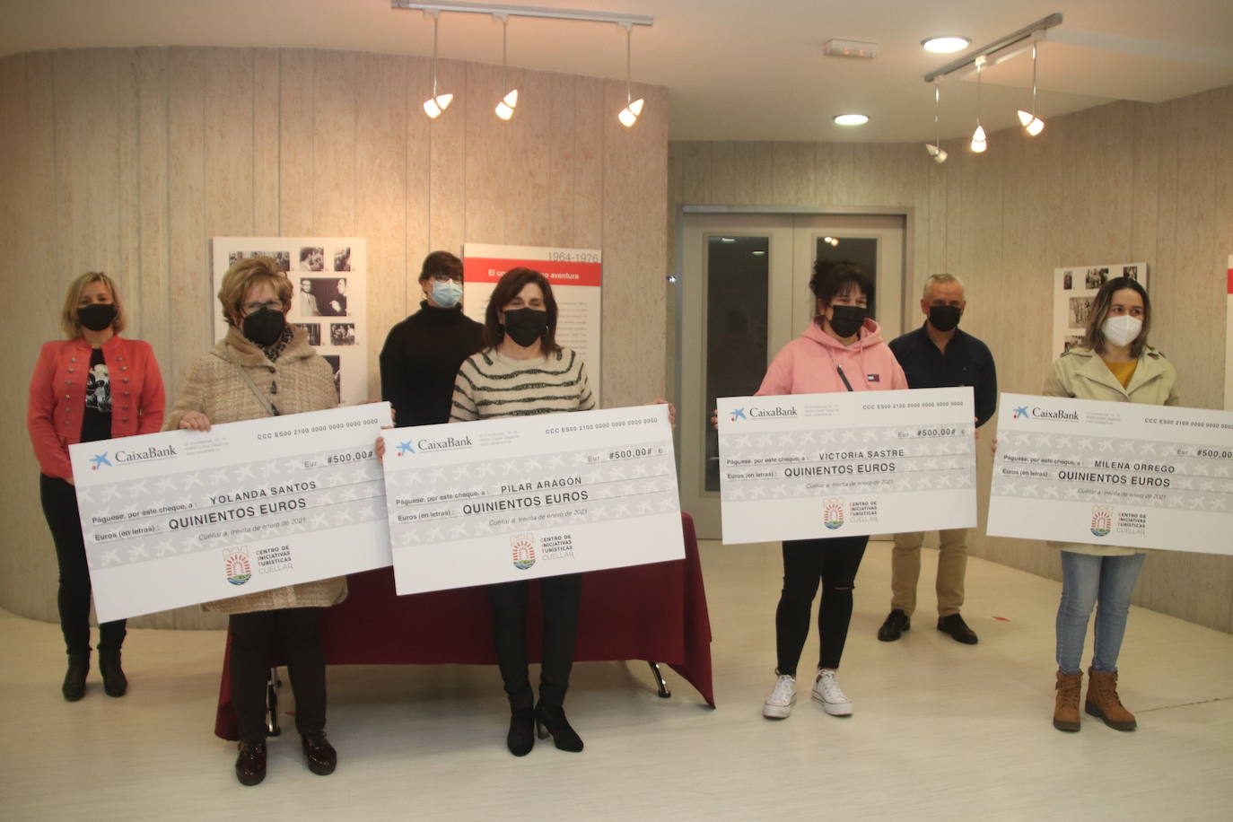 El Centro de Iniciativas Turísticas de Cuéllar entrega sus cheques de 500 euros