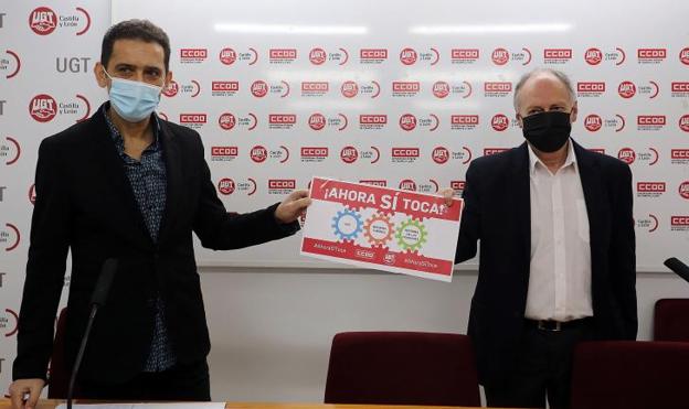 CC OO y UGT se movilizan para que el Gobierno suba el salario mínimo y aborde las reformas comprometidas