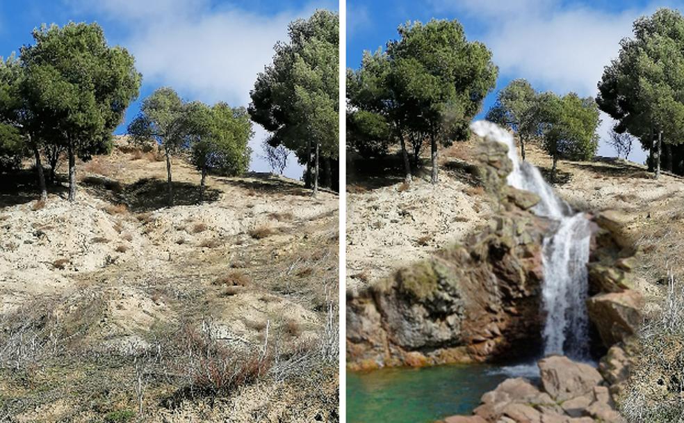 Una cascada forestal para el parque de las Contiendas de Valladolid