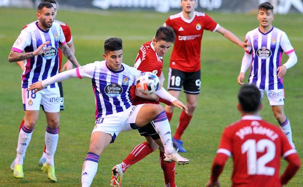 El Real Valladolid cede ante el poderío del Burgos