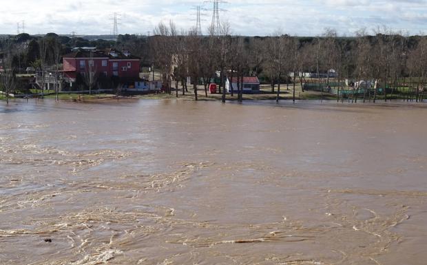 La punta de la crecida del Duero mantiene su nivel en alarma y sus riberas anegadas en Valladolid