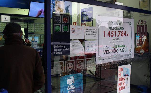 La Primitiva deja en el Real Sitio 247.913 euros del segundo premio