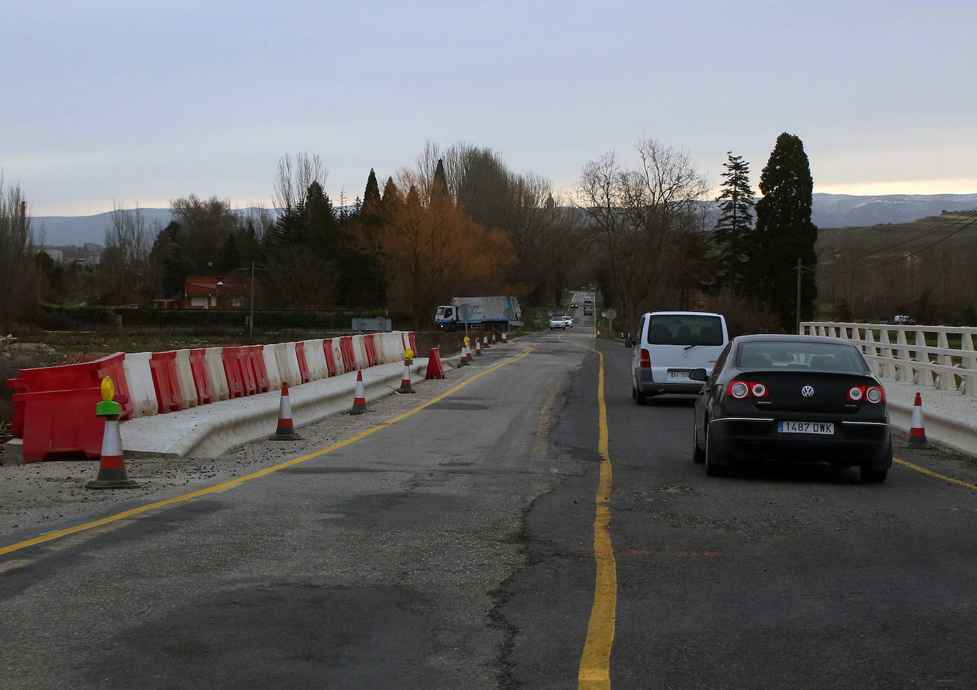 Las obras en el puente de la CL-607 provocarán cortes puntuales del tráfico el martes y el miércoles