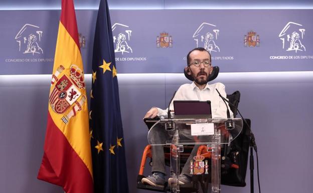 La Fiscalía investiga a Echenique por su 'tuit' en las protestas de Hasél