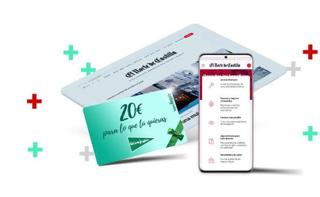 ¡Súper regalo! Date de alta en El Norte de Castilla on+ y llévate una tarjeta de regalo de El Corte Inglés