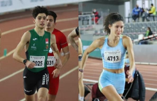 Los salmantinos Roberto Ruiz y José Ángel Curto, cuartos en el Nacional sub-20 de pista cubierta