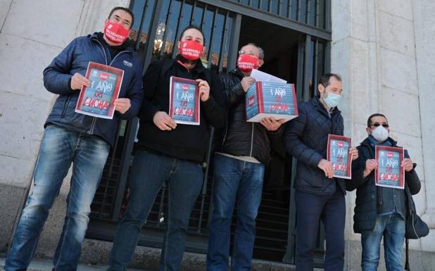 La hostelería de Valladolid protesta ante el TSJ para reclamar «que lleguen las ayudas prometidas»
