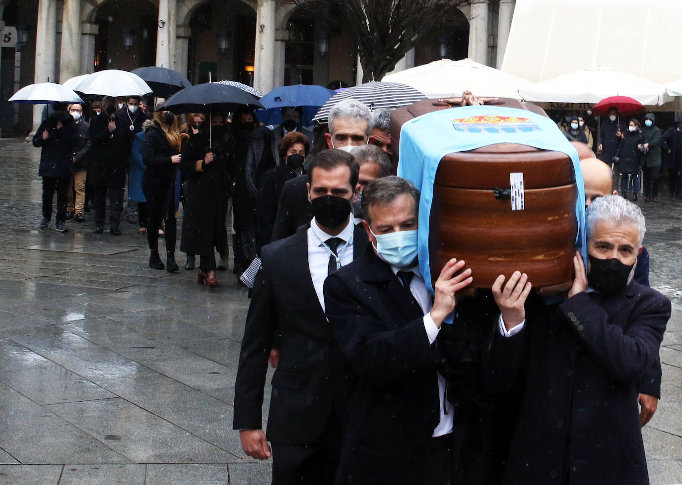 Funeral del concejal del ayuntamiento de Segovia, José Luis Huertas