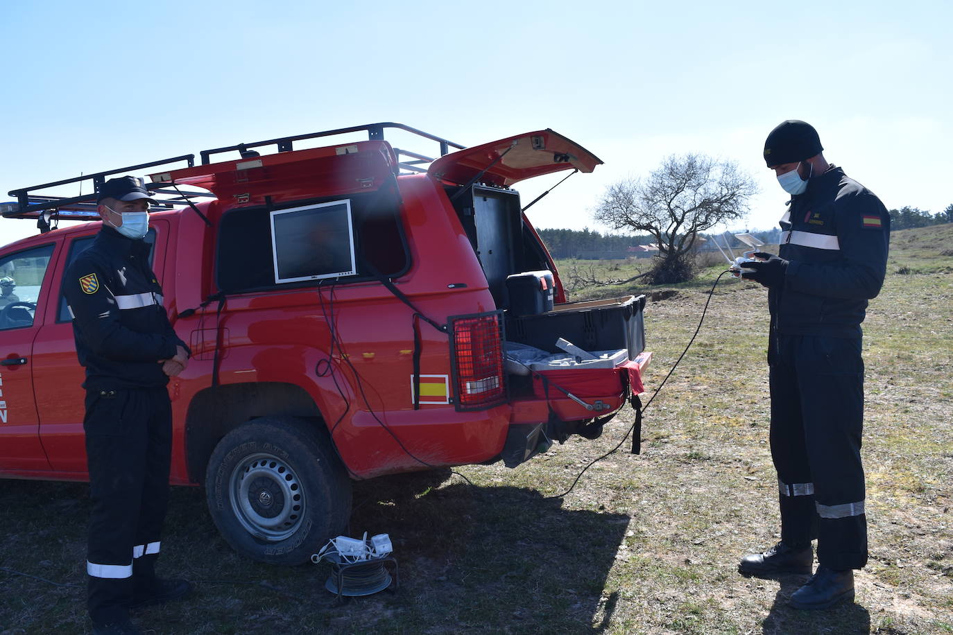 La UME se despliega en el embalse deAguilar