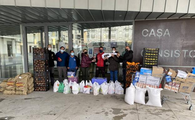 La V Jamountain Bike de Guijuelo entrega más de 1.500 kilos de comida al Banco de Alimentos de Salamanca