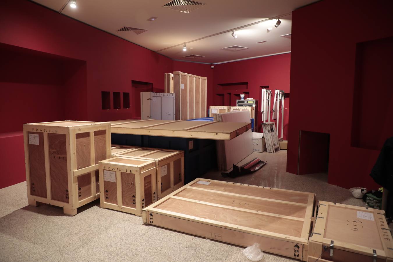 El cuadro 'Los Comuneros Padilla, Bravo y Maldonado en el patíbulo' ya está en las Cortes