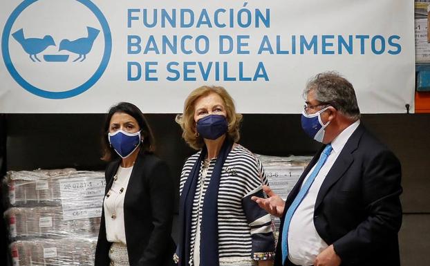 La reina Sofía visitará el próximo jueves el Banco de Alimentos de Ávila