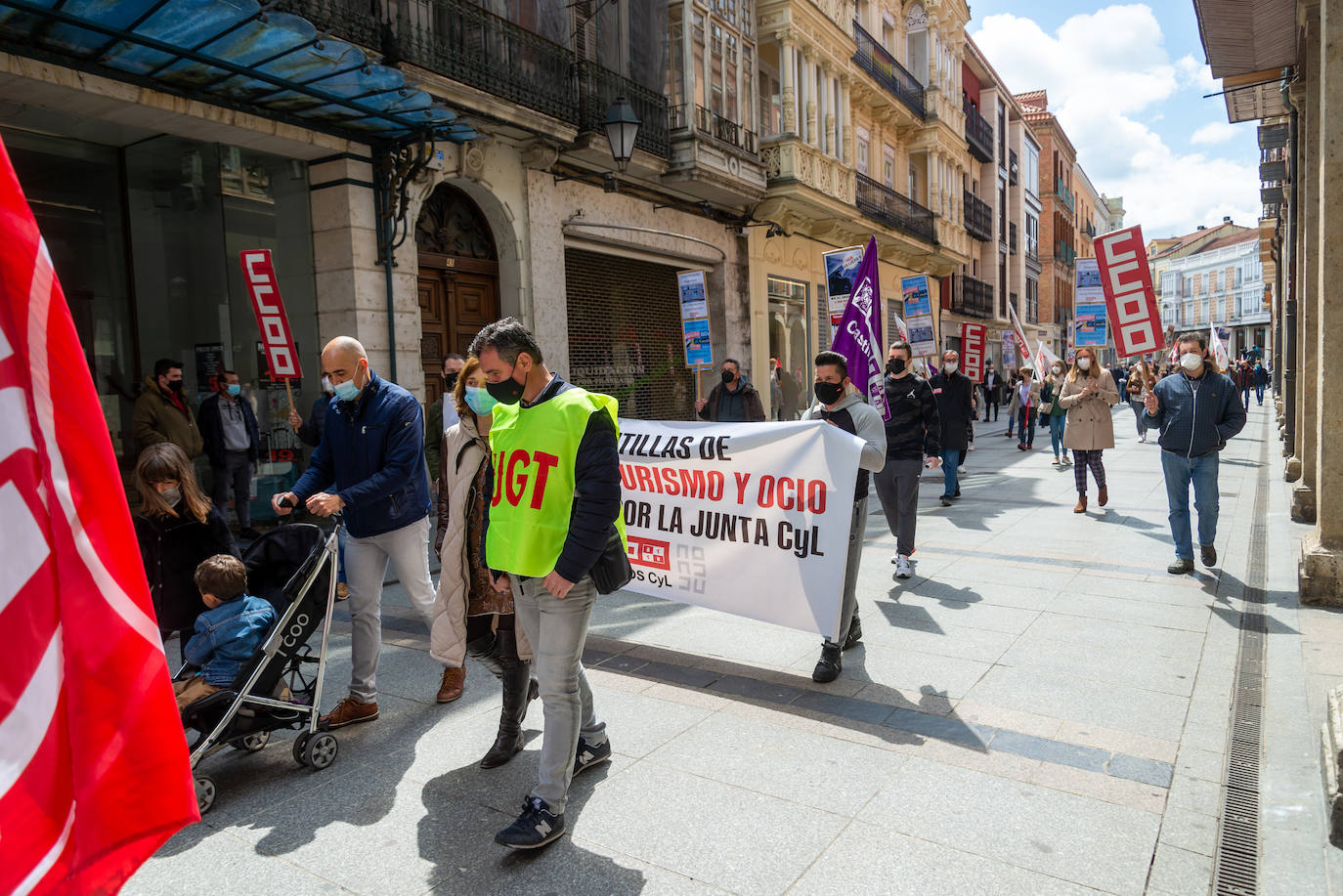 Manifestación del Primero de Mayo en Palencia