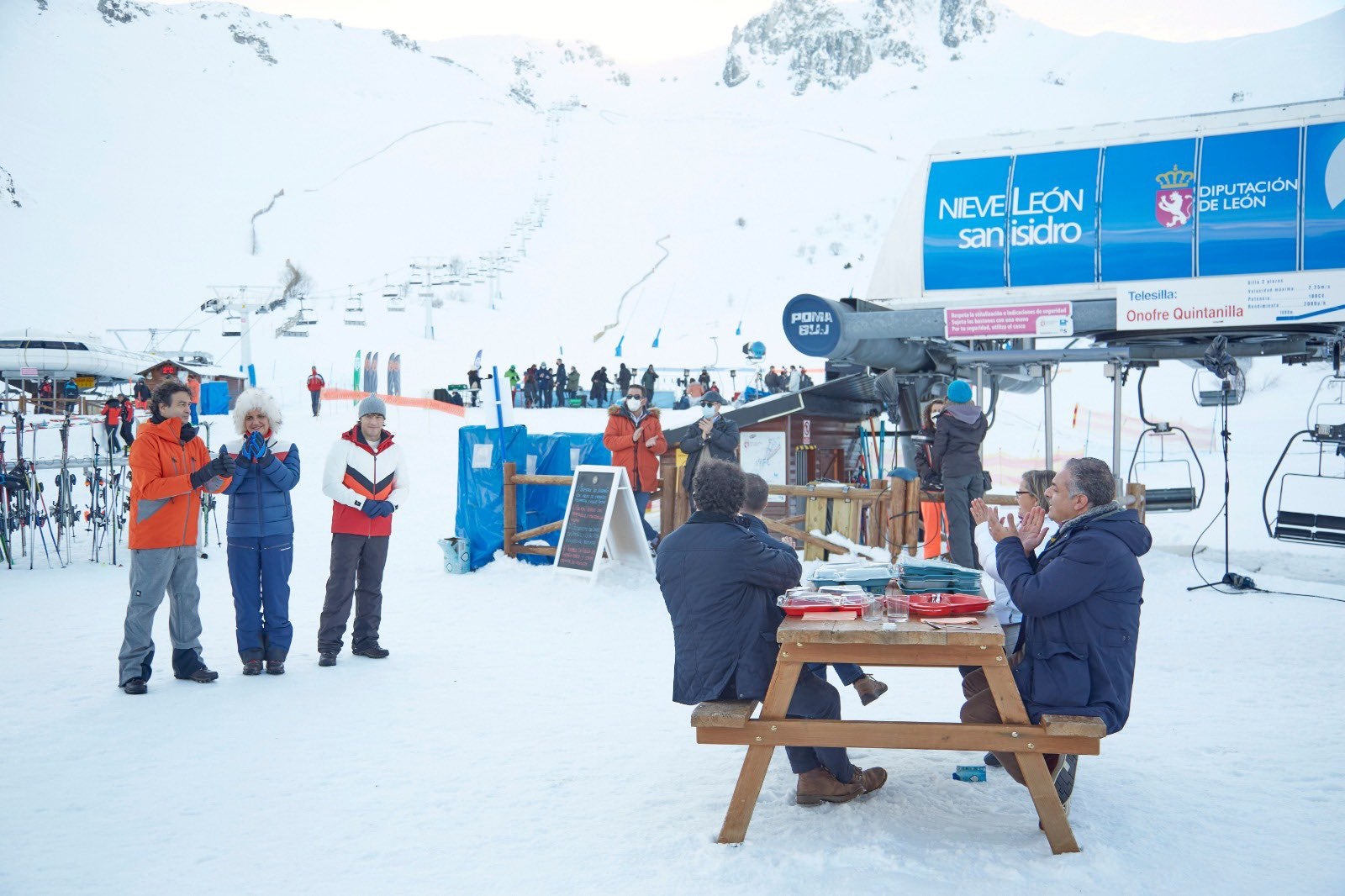 Las cocinas de MasterChef, sobre la nieve de León