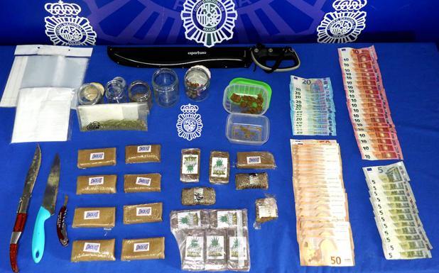 Desarticulado un grupo dedicado a la venta de drogas en Salamanca tras varios registros en domicilios