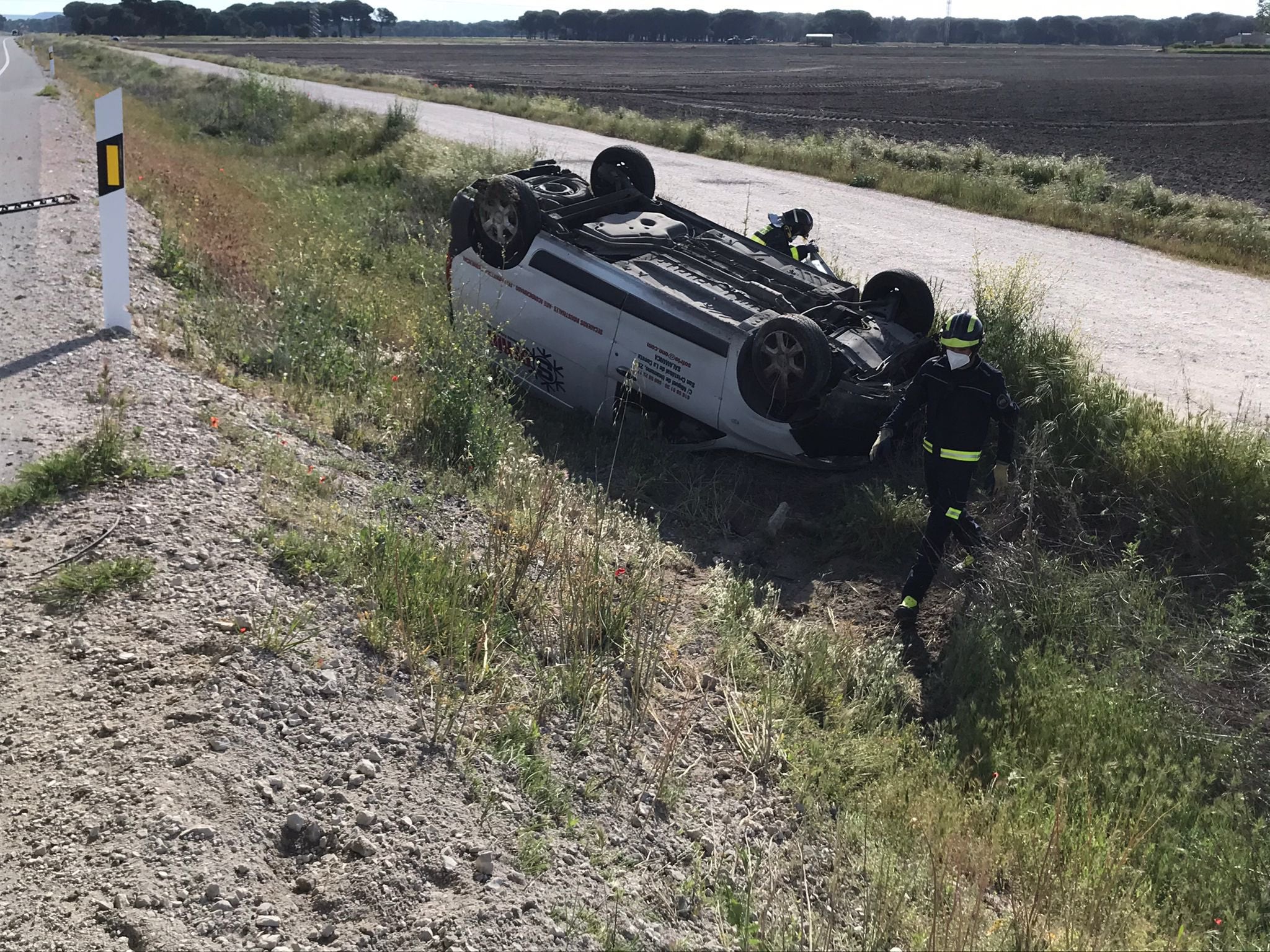 Dos heridos en una colisión en la CL-604, en la provincia de Valladolid