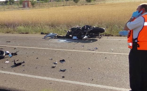 Heridos cuatro motoristas en tres accidentes ocurridos en las provincias de Burgos y Segovia