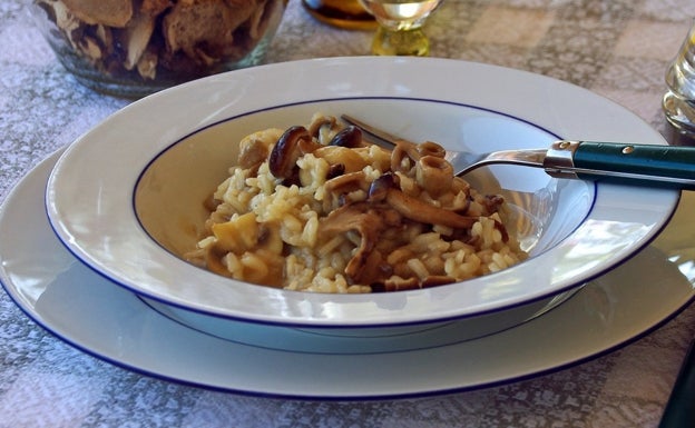 Risotto con setas