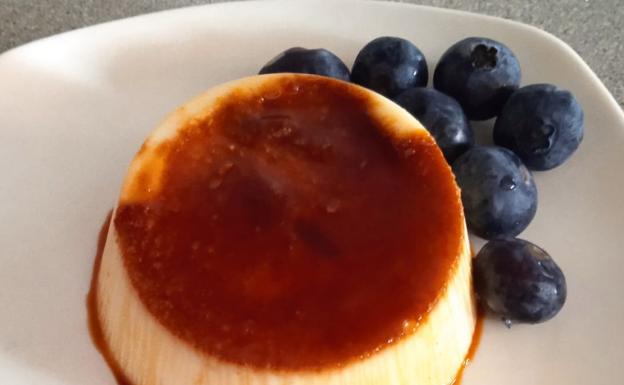 Delicioso flan de queso sin horno
