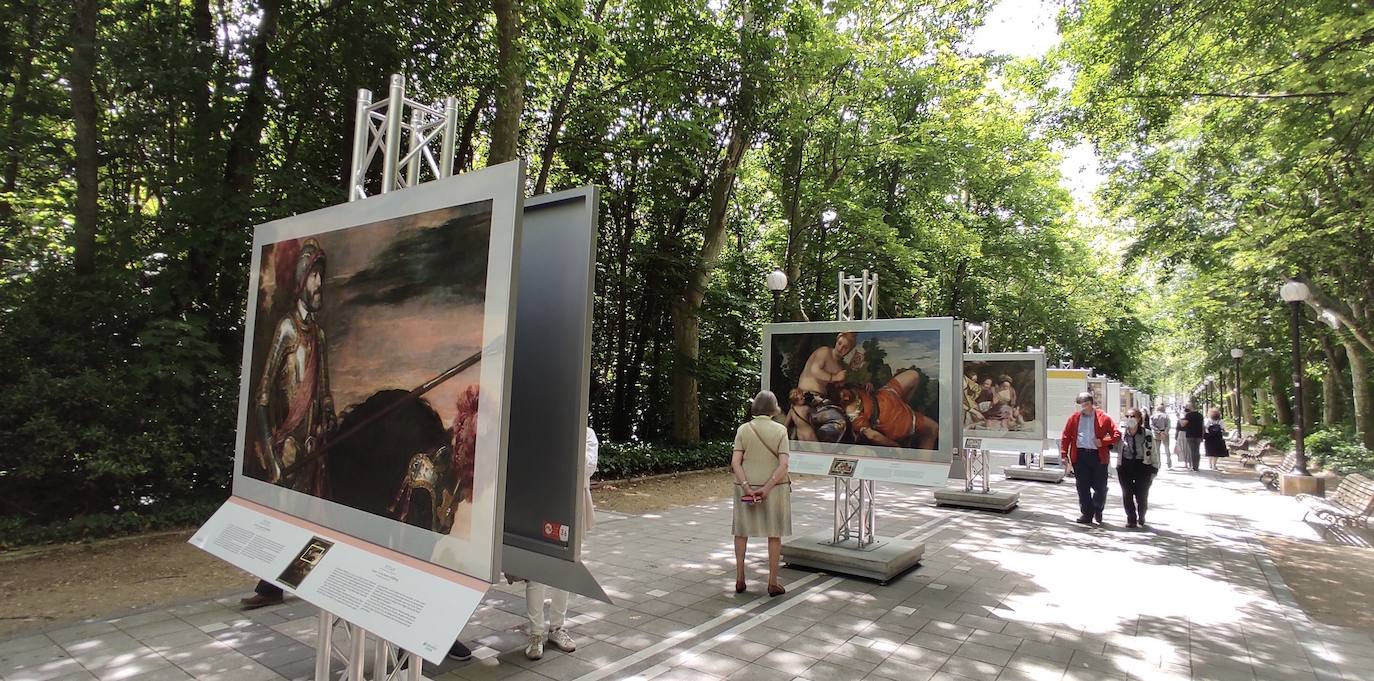 Exposición en el Campo Grande de Valladolid de reproducciones de El Museo del Prado