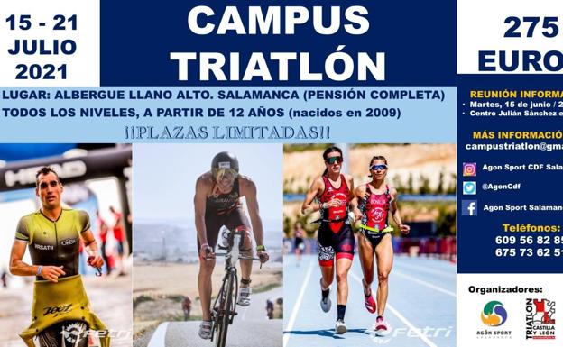 Organizan el primer campus de triatlón en Salamanca para este verano
