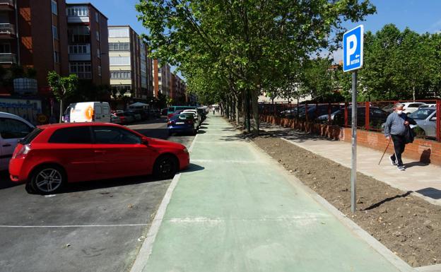 El carril bici de La Rondilla estrena su primer tramo de doscientos metros