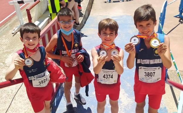 Ocho medallas para los infantiles del CAV en Toro