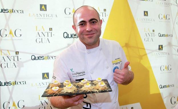 Helio Flores, de Los Álamos de Peñaranda, segundo en el II Campeonato de Pinchos y Tapas de Castilla y León