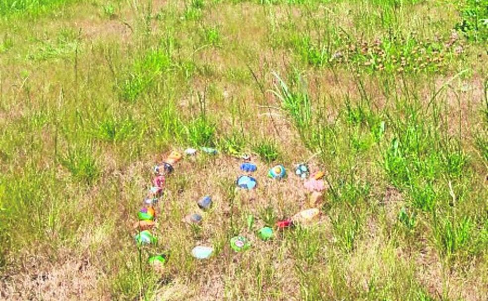 Un corazón de colores que mira al hospital de Palencia