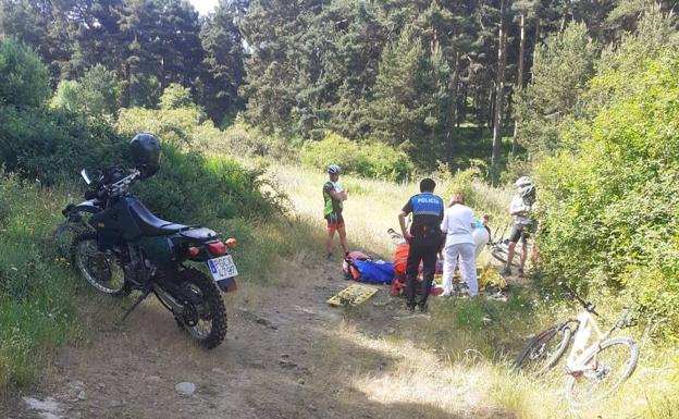 Accidentado rescate de una ciclista en Arroyo Bollos