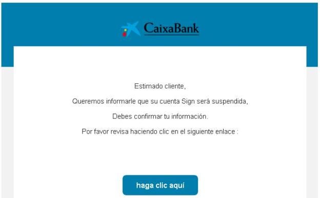 No abras estos mensajes fraudulentos que suplantan a CaixaBank, Santander y BBVA