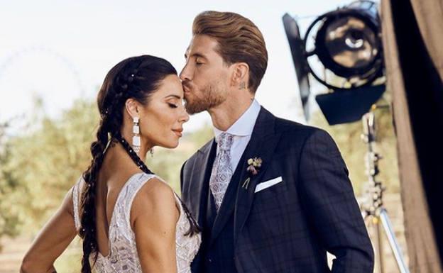 Sergio Ramos felicita a Pilar Rubio por su segundo aniversario de boda