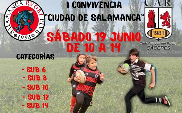 El Salamanca Rugby Club acogerá una jornada de convivencia con más de 140 niños en su fiesta de final de temporada