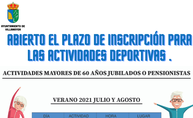 Abierto el plazo para participar en las Actividades Deportivas para mayores en Villamayor