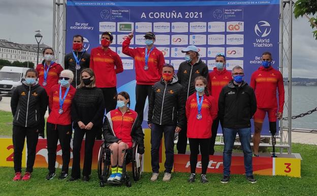 El salmantino Alejandro Sánchez Palomero logra la plata en la Copa del Mundo de Paratriatlón