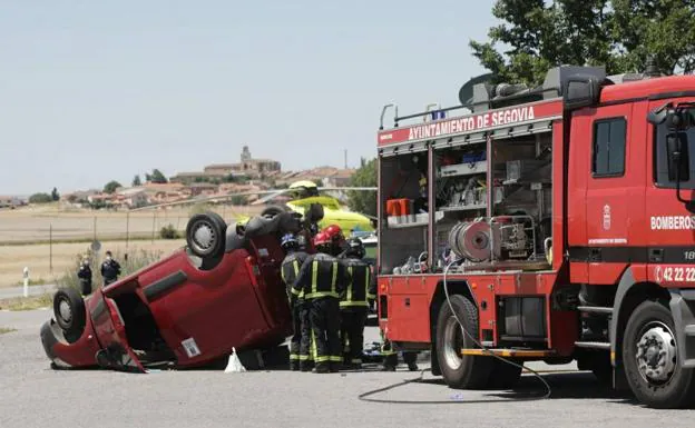 Jueves negro con dos fallecidos en accidentes en Segovia y Ávila