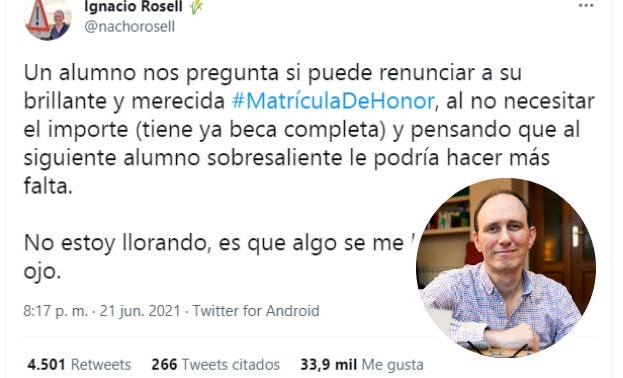El gesto viral de un alumno de la Univesidad de Valladolid: «No recuerdo algo similar»