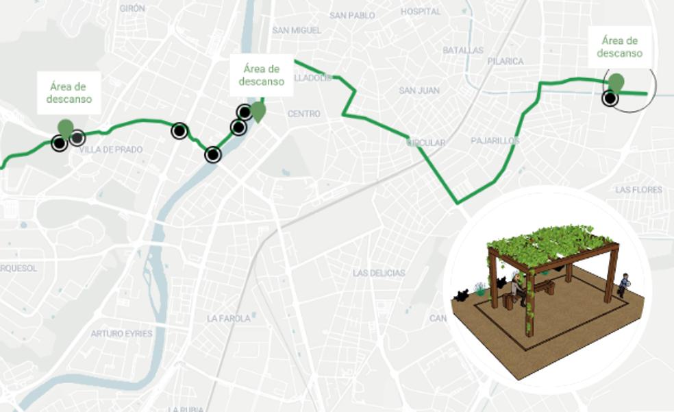 Un corredor con ocho kilómetros para bicicletas atravesará Valladolid de oeste a este