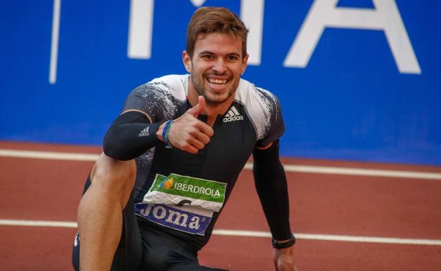 Óscar Husillos, Marta García, Carla Gallardo y Paula Redondo, en las finales del Campeonato de España